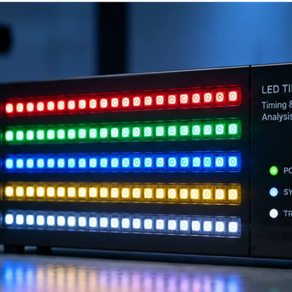 Système de chronométrage à cinq lignes de LED RGB pilotées à haute vitesse